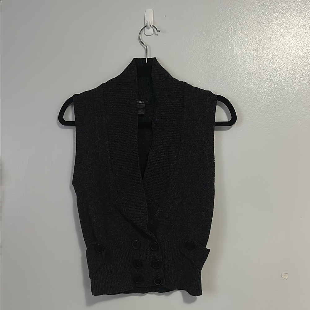 Flippa K Women's Black Sweater Knitted Vest
